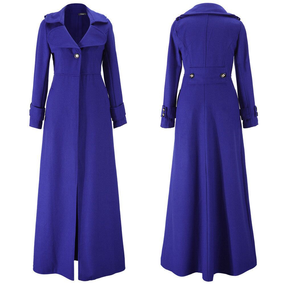 Women's New Woolen Turtleneck Extended Trench Coats