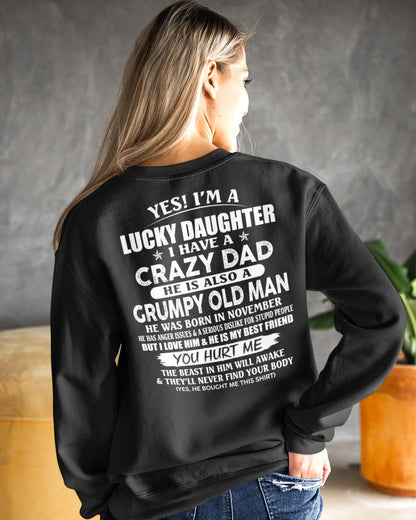 November - Awesome Grumpy Old Dad - Special gift for your daughter From Dad - NGHL11 (SKU10-50-11)