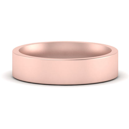 Comfort Fit Flat 4 mm Mens Wedding Band