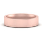 Comfort Fit Flat 4 mm Mens Wedding Band