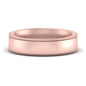 Stepped Edge Comfort Fit Flat Mens Band