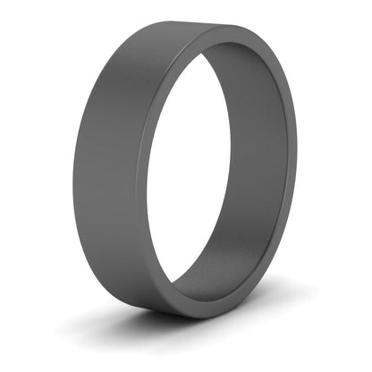5 mm Flat Gold Wedding Band