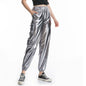 Women's Casual Sports Street Hip Hop Party Shiny Colorful Trousers Pants