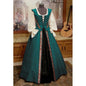 Renaissance Style Cinched Large Swing Two-piece Dresses