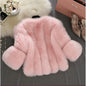 Women's Imitation Fur Fox Stitching Artificial Coats