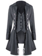 Women's Solid Color Long Sleeve Three Breasted Coats