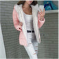 Comfortable Classy Attractive Four-color Fleece Hooded Cardigans