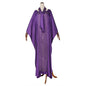 Women's Beaded Silk Satin Round Neck Wide Batwing Sleeve Plus Size