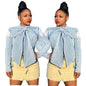 Women's Beautiful Sexy Fashion Long-sleeved Denim Coats