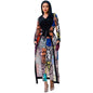 Women's Printed Cloak Trousers Two-piece Set With Suits