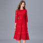 Large Black Dress Long Simple Lace Dresses