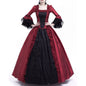 Stitching Large Bell Sleeve Medieval Dress Dresses