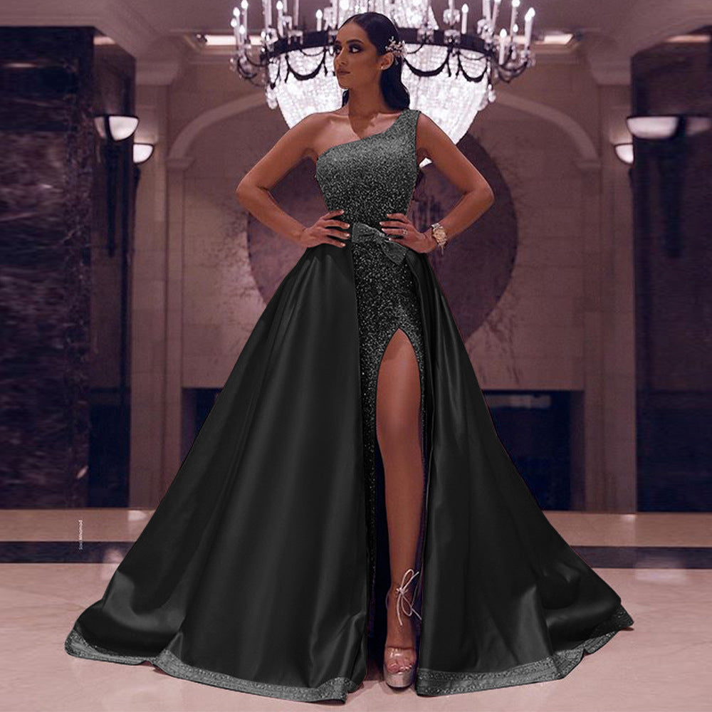 Women's Versatile Autumn Mop Dress Long Wedding Dresses