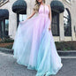 Women's Printed Sexy Dress Gradient Color Sleeveless Dresses
