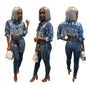Women's Creative Fashion Sexy Cropped Denim Coats