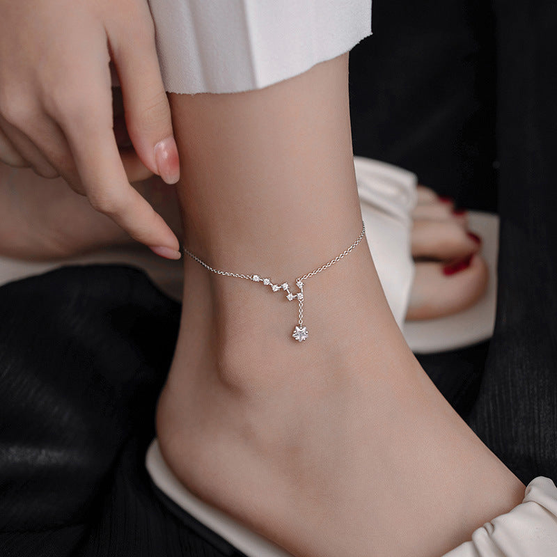 Big Dipper Temperament Entry Lux Niche Design Anklet For Women