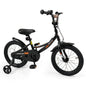 12/14/16/18 Inches Kids Bike with Removable Training Wheels and Adjustable Seatfor 3-8 Years Old Black