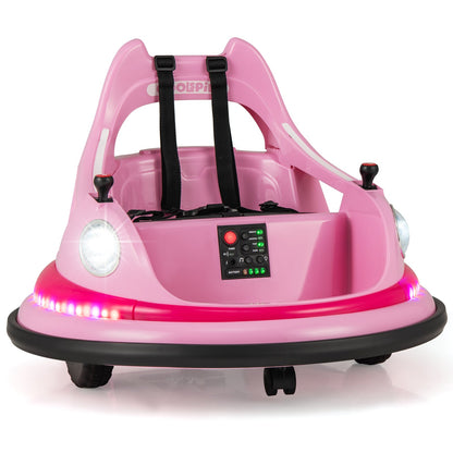 12V Kids Ride On Bumper Car with Remote Control and Dual Joysticks