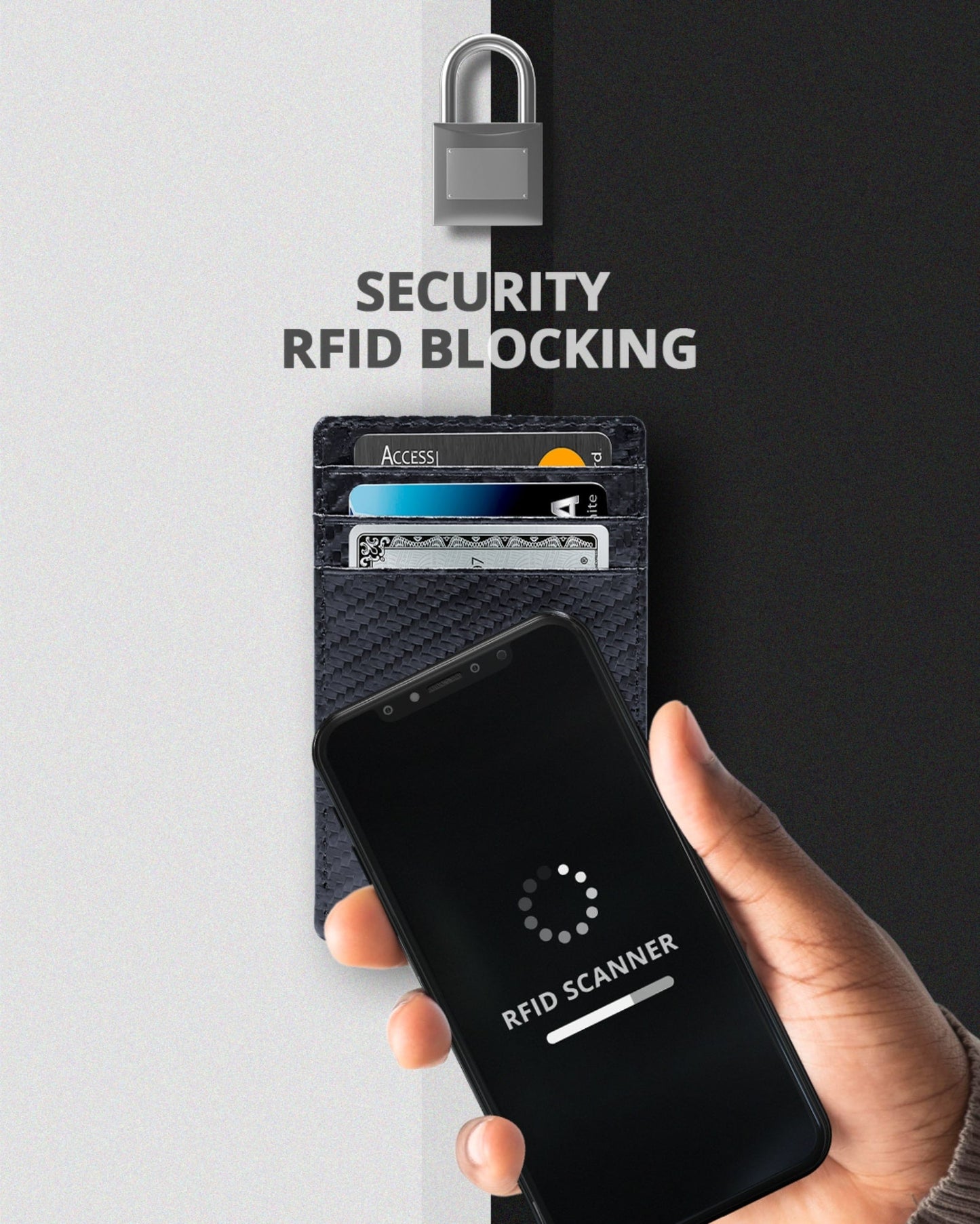 Genuine Leather Slim Card Holder – RFID Blocking, Minimalist
