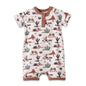 Baby Boy Shorty Romper – Bamboo Cactus Trails Henley Outfit