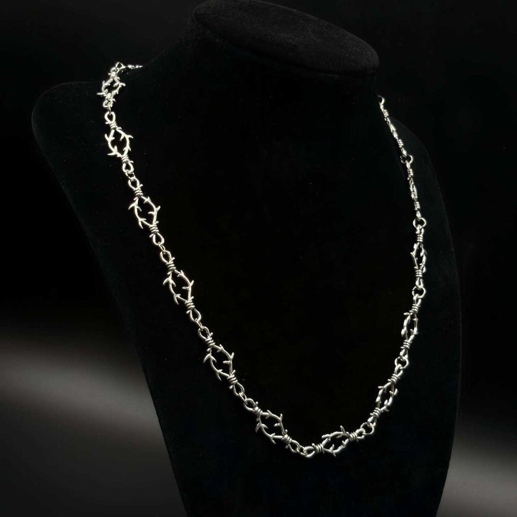 Gothic Punk Thorns And Thorns Necklace Clavicle Chain