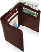 Genuine Leather Trifold Wallet – ID Window, RFID Blocking