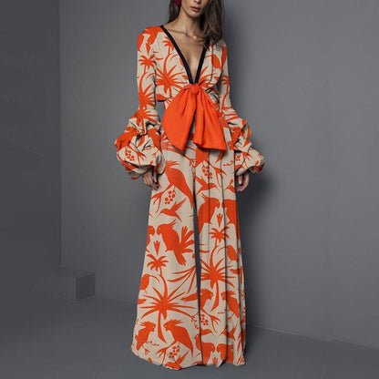 Women's One-piece Culotte Fashion Sexy Print Dress Dresses