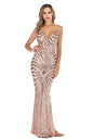 Women's Sexy Strap Retro Sequins Dress Formal Dresses
