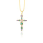 Zircon Cross Necklace For Men And Women