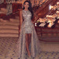 Women Maxi Dress Sleeveless Sexy Slit Formal Dress Slim Waist Dress