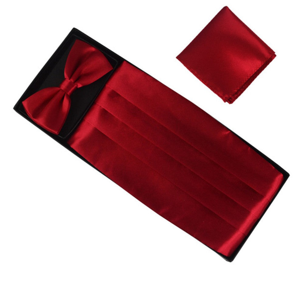 Insta Slim® Cummerbund, Bow Tie & Pocket Square Set 155488