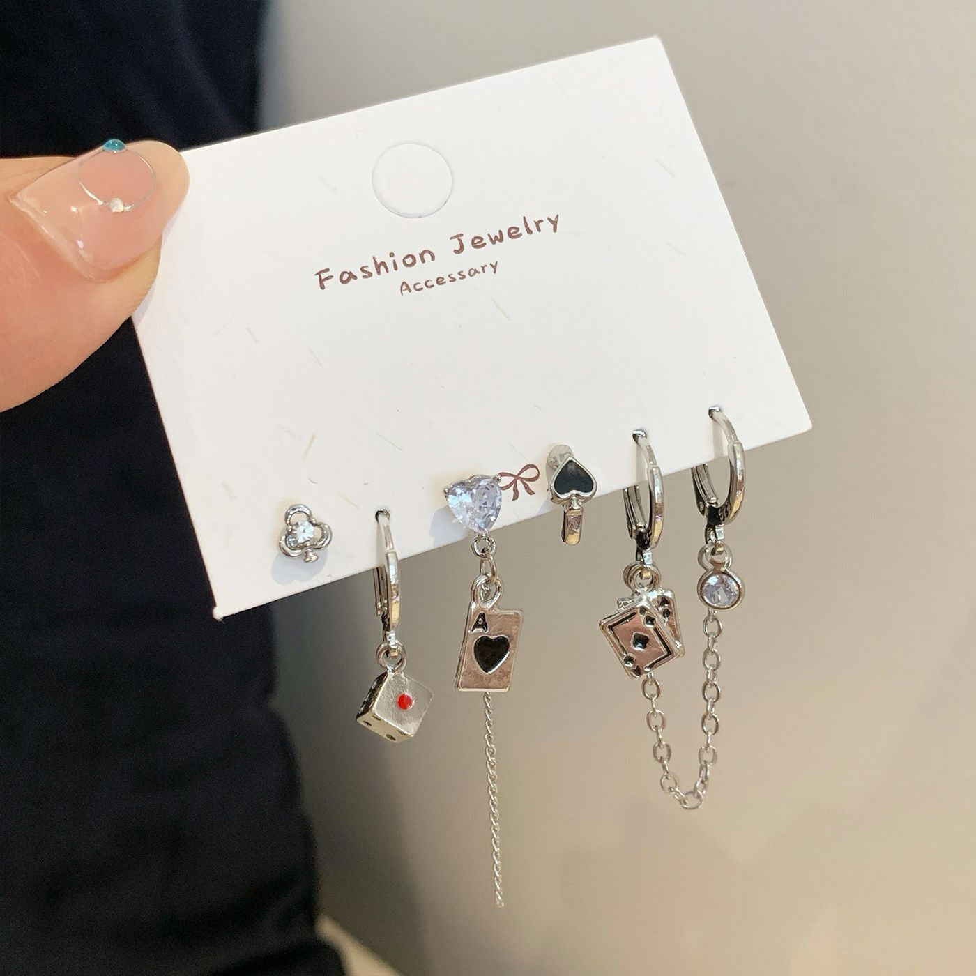 Minimalist Personality Love Butterfly Ear Clip Suit Female