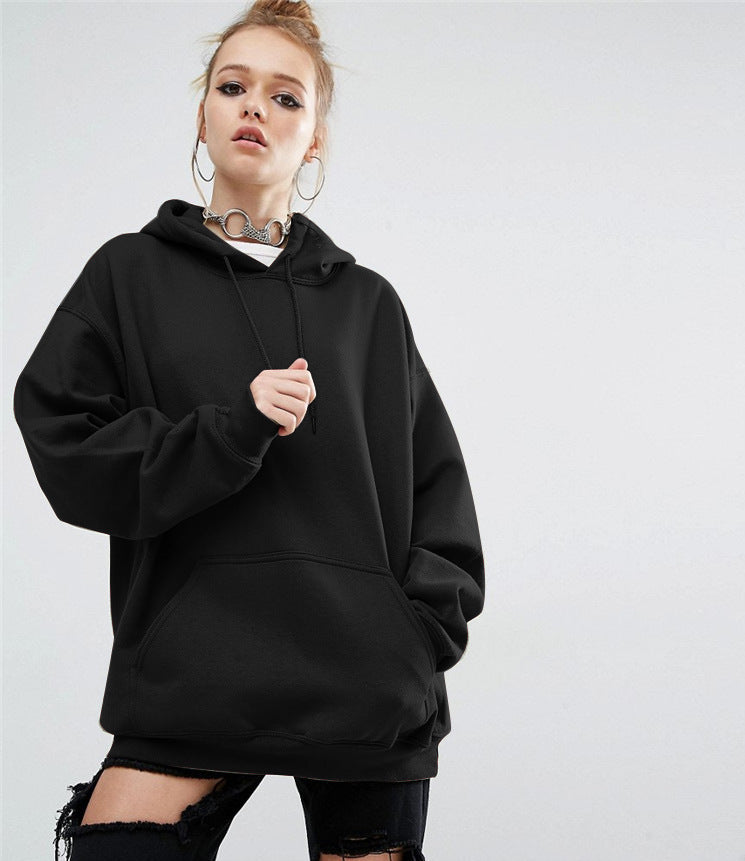 Hooded Bat Sleeve Sweater Women's Clothing