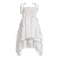 Dark Suspender Two Kinds Of Wearing Methods Artificial Silk Dresses