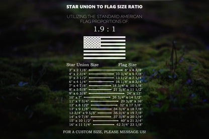 American Flag Marine Corps Star Union Vinyl Decal or Stencil | 307