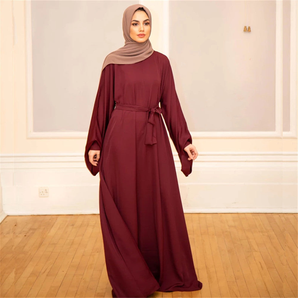 Style Turkey Solid Color Robe Dress Extra Large Dresses