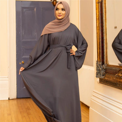 Style Turkey Solid Color Robe Dress Extra Large Dresses