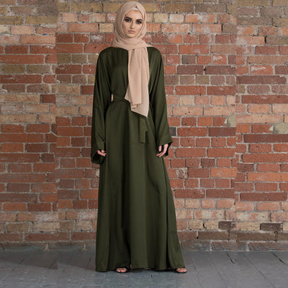 Style Turkey Solid Color Robe Dress Extra Large Dresses