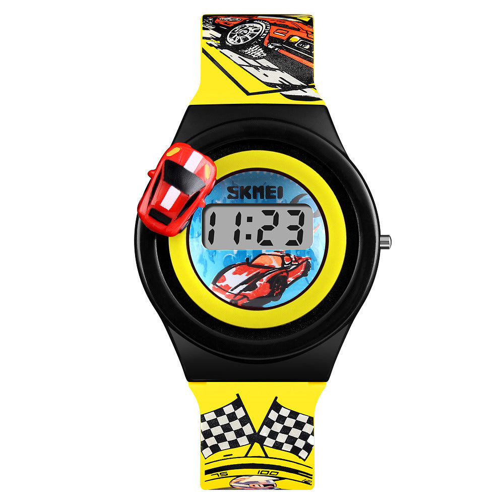 Rotating runway toy anime watch