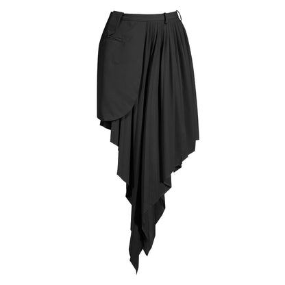 Women's Two-piece Asymmetric Design Sense Fried Street Suits
