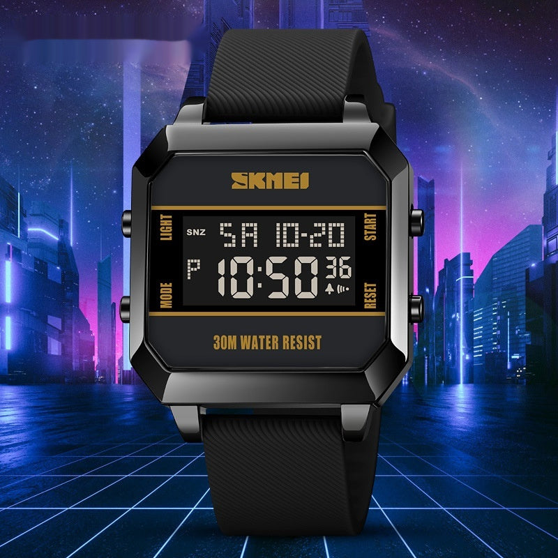 Multifunctional Student Sports Watch Waterproof Chronograph Stopwatch Men