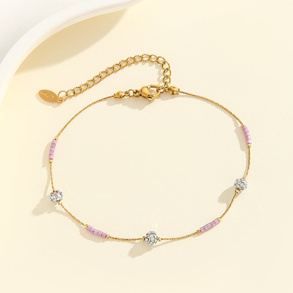 Bead Fashion Personality Stainless Steel Anklets