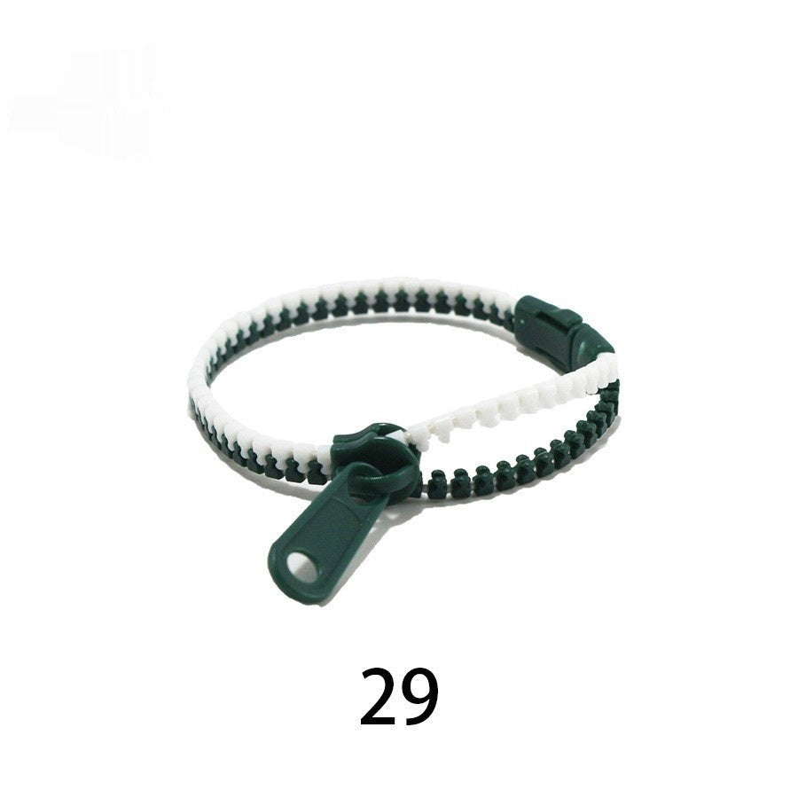 No 5 Two-color Children's Zipper Bracelet