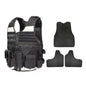 Stab-resistant reflective MOLLE system onboard safety vest
