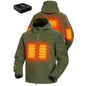 ANTARCTICA GEAR Fleece Heating Jacket, Fit Zip Hood Winter Jacket For Men
