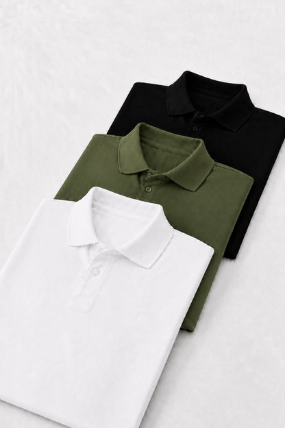 Combine Michail Men's 3-Pack Polo T-Shirt