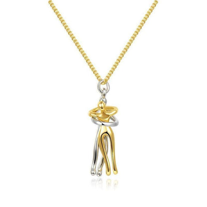 Couple Hug Necklace Romantic Men And Women