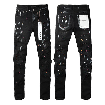 Men's Fashionable Ripped Straight-Leg Pants
