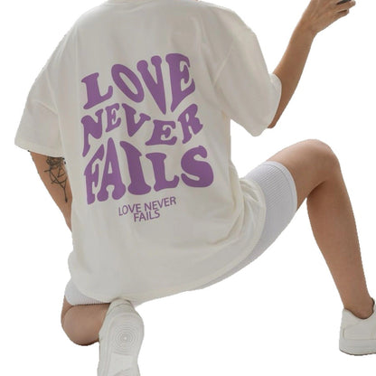 Summer All-Match Cotton T-Shirt With New Print Design