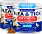 Flea and Tick Prevention for Dogs Chewables   Made in USA   Natural Flea and Tick Supplement for Dogs   240 Immune Support Chews (2 Pack)   Vitamins B1 B6 B12   All Breeds and Ages